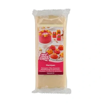 Abbildung von FunCakes Mandelhaltige Zuckermasse (holländisches Marzipan) Natural (1:3): Rollfertig, Einfach zu verwenden, Perfekt zum Dekorieren von Kuchen, Halal, koscher und glutenfrei. 1 kg.