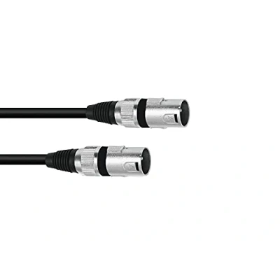 Abbildung von Omnitronic 3022075A, XLR (3 pin), Männlich, 0,2 m, Schwarz