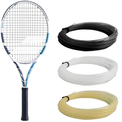 Abbildung von Babolat Evo Drive Women Cordee Tennisschläger für Erwachsene, Unisex, 153 white blau, Griffgröße: 3