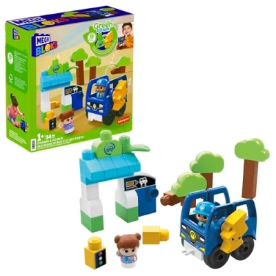 Abbildung von Bau Mega Bloks Green Town Ökologischer Bus Amici Bio