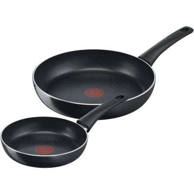 Abbildung von Tefal Pfannen Set &quot;Generous Cook&quot;, Aluminium, (Set, 2 tlg., je 1 Pfanne Ø 20/28 cm, H: 4,5/5 cm), Antihaftversiegelung, Thermo Signal, tief, alle Herdarten, Induktion