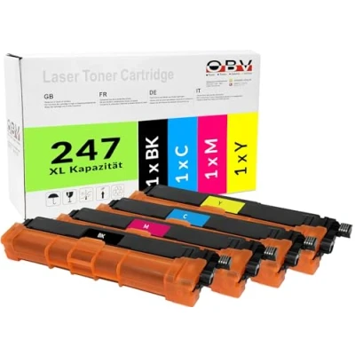Abbildung von Kompatibel TN247 Toner für Brother 247 / TN MFC L3750CDW TN243 DCP L3550CDW L3770CDW HL L3210CW L3230CDW L3730CW 243CMYK (4er Pack Schwarz Cyan Gelb Magenta)