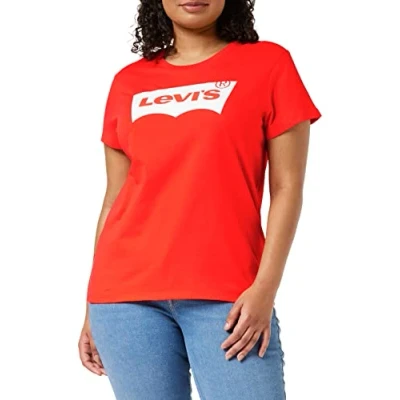 Abbildung von Levi&#039;s Damen The Perfect Tee T Shirt,Batwing Poppy Red,XXS