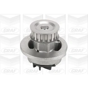 Abbildung von GRAF PA442 Wasserpumpe 19 mit Dichtring mechanisch Gusseisen 56,29 für Zahnriementrieb OPEL: Corsa B Schrägheck, Astra G CC, F CC