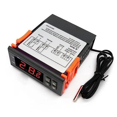 Abbildung von RUIZHI Digitaler Temperaturregler DC 110 220v 10A Digital Thermostat mit Temperaturfühler Sensor Sonde für Aquarium