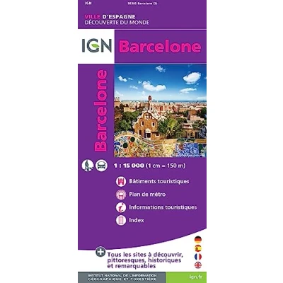 Abbildung von IGN Plan de Ville Barcelona: Stadtplan Barcelona (Découverte des Villes du Monde, Band 86305)