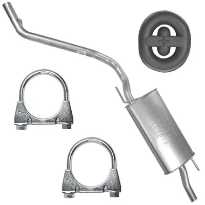 Abbildung von Mitteltopf Auspuff Mittelschalldämpfer für VW Transporter T4 IV SWB (2920 mm) LWB (3320