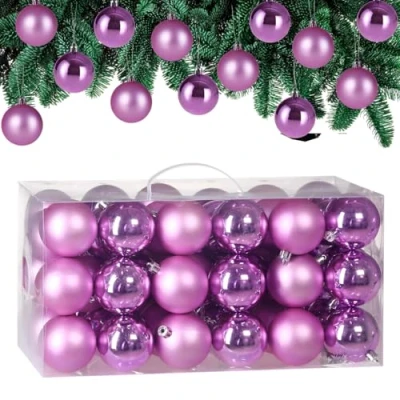 Abbildung von Weihnachtsbaumkugeln 54 tlg 5 8cm rosa