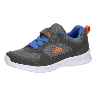 Abbildung von LICO Blaine Unisex Sneaker low für Kinder, Größe: 28, Grey/blue/orange Schuhe