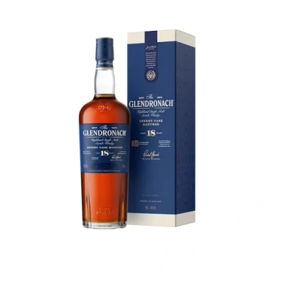 Abbildung von The Glendronach 18 Jahre Premium Single Malt Whisky Geschenkempfehlung Ein berauschender Ausbruch von Maraschino Kirsche 0.7L/43 Prozent Vol
