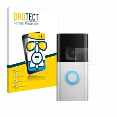 Abbildung von BROTECT Schutzglas für Ring Battery Video Doorbell Pro Schutzfolie Panzer Folie Glas [Extrem Kratzfest 9H, Anti Fingerprint, Ultra Transparent]