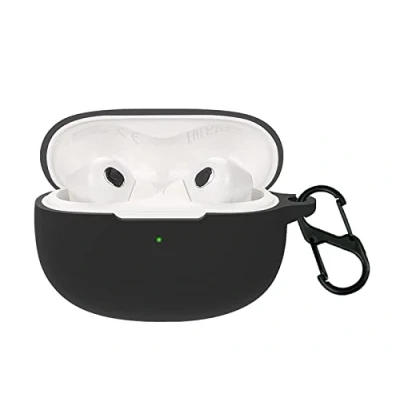 Abbildung von GIOPUEY Hülle für Xiaomi Buds 3T PRO, Transparent TPU Stoßfeste Schutzhülle, Ultradünn, Kein Geruch, PRO Silikon Schwarz