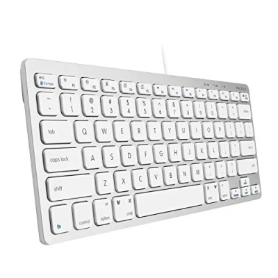 Abbildung von Macally SLIMKEYCA, kompakte USB A Tastatur für Mac, US QWERTY Tasten Layout
