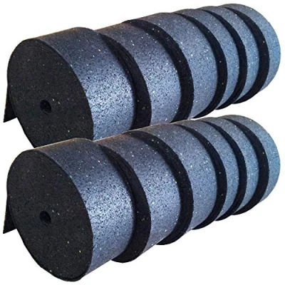 Abbildung von Gummigranulat Streifen Stärke: 10 mm Rollen Terrassen Pads Stelzlager Bautenschutzmatten (BSM) (BSM mm; 80 x 2000 mm)