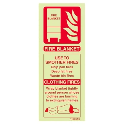 Abbildung von vsafety 11008 ac g &quot;FIRE Decke ID Feuerlöscher&quot; Sign, Glow In Dark, 1 mm, Kunststoff, Hochformat, 75 mm x 200 rot