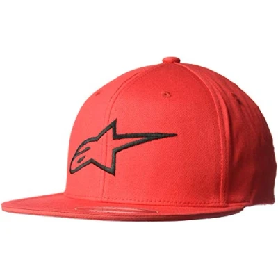 Abbildung von Alpinestars Herren Baseball Kappe Ageless Flat Hat, Rot Schwarz, S/M, 1035 81015