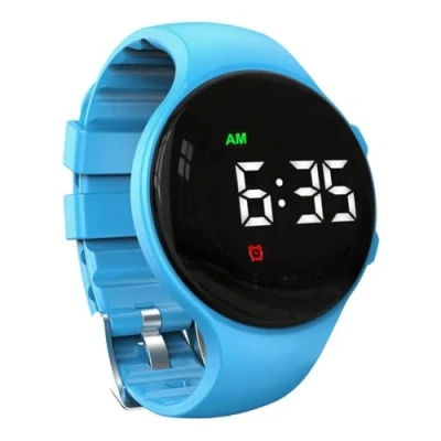 Abbildung von e vibra Vibrationsalarm Erinnerungs Uhr, leise, Weckuhr, mit Multi Alarmen und Schloss, Blau, Modern