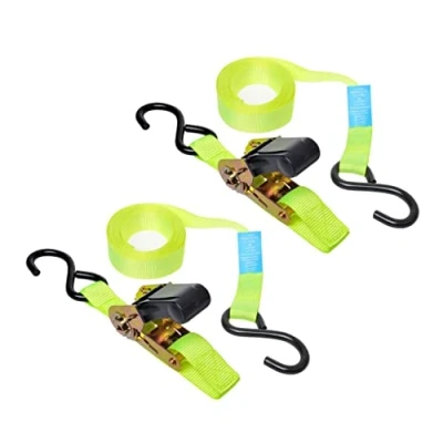 Abbildung von ProPlus 320204 Spanngurt mit Rastsche und 2 Haken, 5 M, Set Stück, 500 Kg