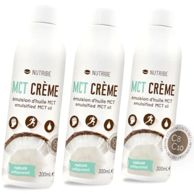 Abbildung von Nutribe MCT CREME C8 C10 Öl Emulsion 3X mehr ketone, Großartige energiequelle Gehirn, Kohlenhydratarme Ernährung, Intermittierendes Fasten