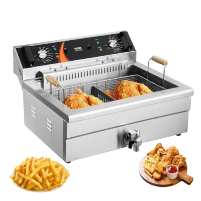 Abbildung von VEVOR Kommerzielle Elektrische Fritteuse 2250W 20L Edelstahl Upgrade 200C