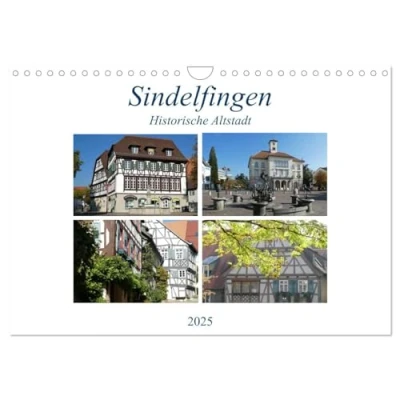 Abbildung von Sindelfingen Historische Altstadt (Wandkalender 2025 DIN A4 quer), CALVENDO Monatskalender