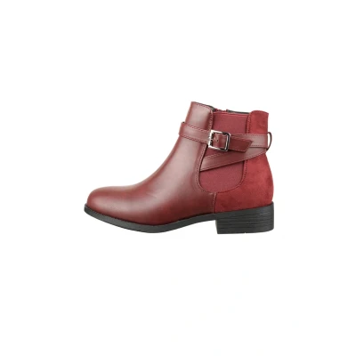 Abbildung von Elara Damen Stiefelette Chelsea Ankle Boots Chunkyrayan C298 Wine 40