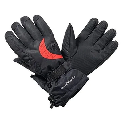 Abbildung von Black Crevice Erwachsenen Skihandschuhe, schwarz/rot, M