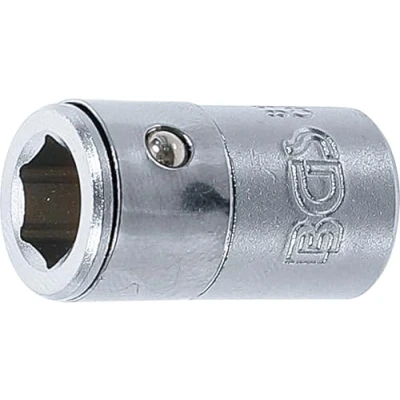 Abbildung von BGS 8251 Bit Adapter mit Haltekugel Innenvierkant 6,3 mm (1/4&quot;) Innensechskant 8 (5/16&quot;)