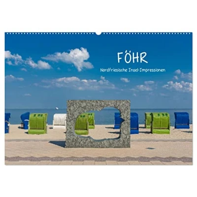 Abbildung von Föhr Nordfriesische Insel Impressionen (Wandkalender 2025 DIN A2 quer), CALVENDO Monatskalender