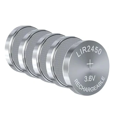 Abbildung von LiR2450 2450 3,6 V Lithium Batterien, Ersatz für CR2450 DL2450 BR2450 Fernbedienung, 5 Stück