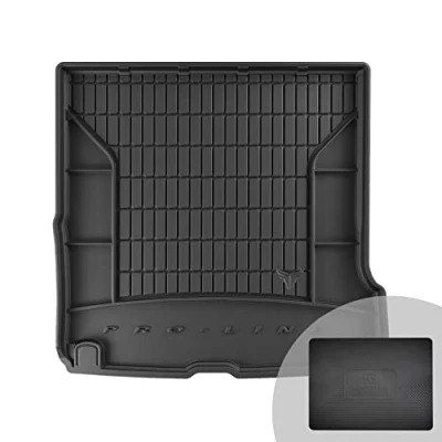 Abbildung von FROGUM ProLine 3D Gummimatte Exklusive Auto Kofferraummatte Kofferraumwanne für Volvo V90 ab 2016 Bequemer Organiser Die höchsten Kanten