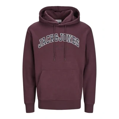 Abbildung von Jack &amp; Jones Jjecaleb Varsity HOOD Sweatshirt, Herren, Größe: 3XL, Vineyard wine