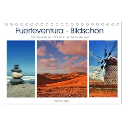 Abbildung von Fuerteventura Bildschön (Tischkalender 2025 DIN A5 quer), CALVENDO Monatskalender