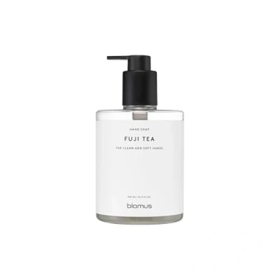 Abbildung von blomus Handseife SATOMI Duft Fuji Tea 500 ml Seifenspender mit veganer Seife 25% Bio Aloe Vera Ø8 x H15 cm
