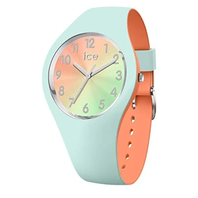 Abbildung von ICE Watch duo chic Aqua coral Grüne Damenuhr mit Silikonarmband 016981 (Small)
