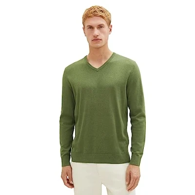 Abbildung von TOM Tailor MIT BÜNDCHEN Strickpullover, Herren, Größe: XXL, Grün