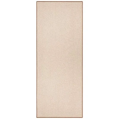 Abbildung von BT Carpet Bouclé Läufer Küchenläufer rutschfest Teppichläufer Flachgewebe Kurzflor Teppich Küchenteppich für Flur, Küche, Wohnzimmer, Badezimmer, Bad Beige, 80x150cm