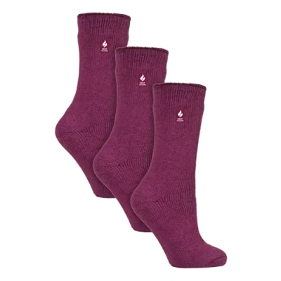 Abbildung von HEAT HOLDERS 3er Pack Multipack Damen Winter Extra Warm Thermosocken (37 42, tief Fuchsie)
