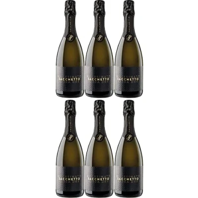 Abbildung von Sacchetto Etichetta Nera Spumante Millessimato Extra Dry Italien I Visando Paket (6 x 0,75l)