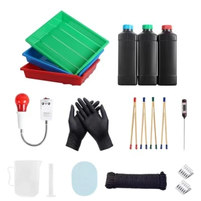 Abbildung von eTone Dunkelkammer Entwicklungsausrüstungsset 120 135 Schwarzweißfilm Fotodruck Entwicklungstabletts Starter Kit