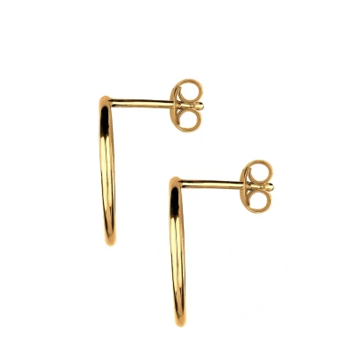 Abbildung von Elli Ohrringe Damen Basic Kreis Geo in 925 Sterling Silber vergoldet