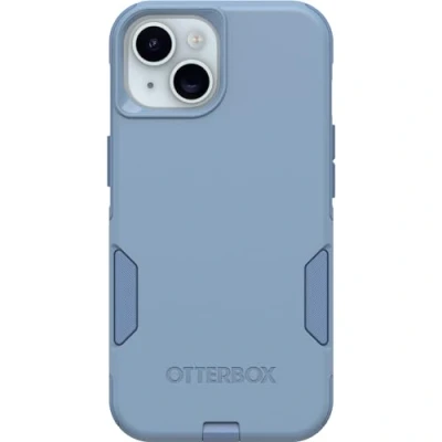 Abbildung von OtterBox Schutzhülle für iPhone 15, 14 und 13 Commuter Series Crisp Denim (Blau), schlank robust, taschenfreundlich, mit Portschutz