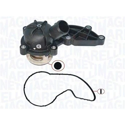 Abbildung von MAGNETI MARELLI 352317003180 Kühlwasserthermostat 88 mit Dichtung AUDI: A5 B8 Cabrio, A6 C6 Limousine, Coupe, VOLKSWAGEN: Touareg II