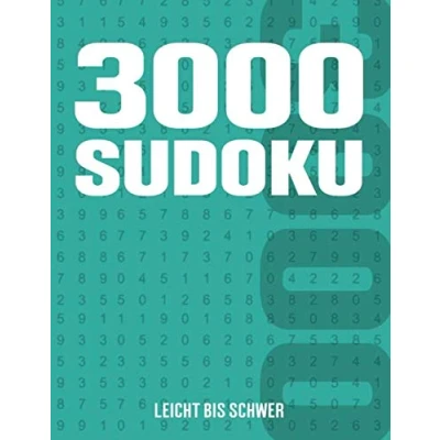 Abbildung von 3000 Sudoku: Sudoku Heft mit Rätseln Schwierigkeit Leicht bis Schwer für Kinder, Erwachsene und Senioren