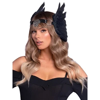 Abbildung von LEG AVENUE Women&#039;s A2914 00122 Costume Headwear, Schwarz, One Size