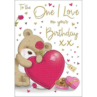Abbildung von Geburtstagskarte One I Love 22,9 x 15,2 cm Regal Publishing
