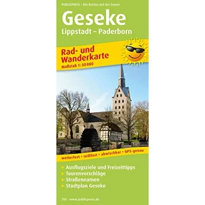 Abbildung von Geseke, Lippstadt Paderborn: Rad und Wanderkarte mit Ausflugszielen, Einkehr &amp; Freizeittipps, Straßennamen Stadtplan wetterfest, ... 1:50000 (Rad Wanderkarte: RuWK)