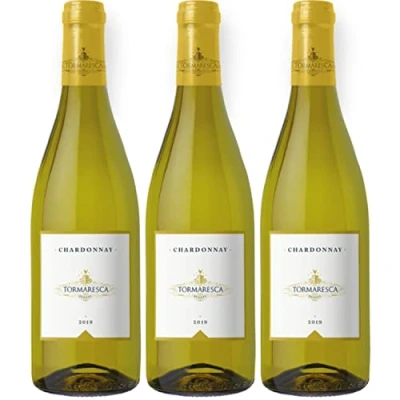 Abbildung von Tormaresca Antinori Chardonnay Puglia IGT Weißwein Wein Trocken Italien I Visando Paket (3 x 0,75l)