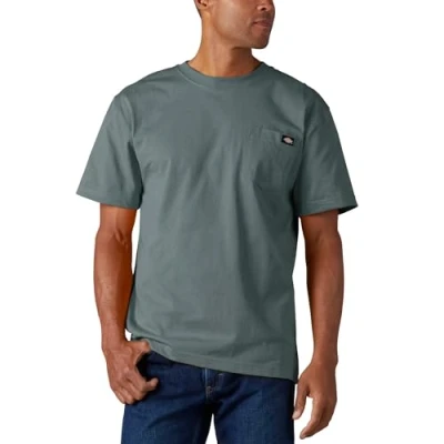 Abbildung von Dickies Herren Heavyweight Crew Neck Short Sleeve Tee T Shirt, Rauchblau, Klein