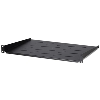 Abbildung von DSIT 19 Zoll 1HE Fachboden für Wandschränke mit Einer Tiefe von 450mm 350mm Tief Schwarz Traglast 8 kg
